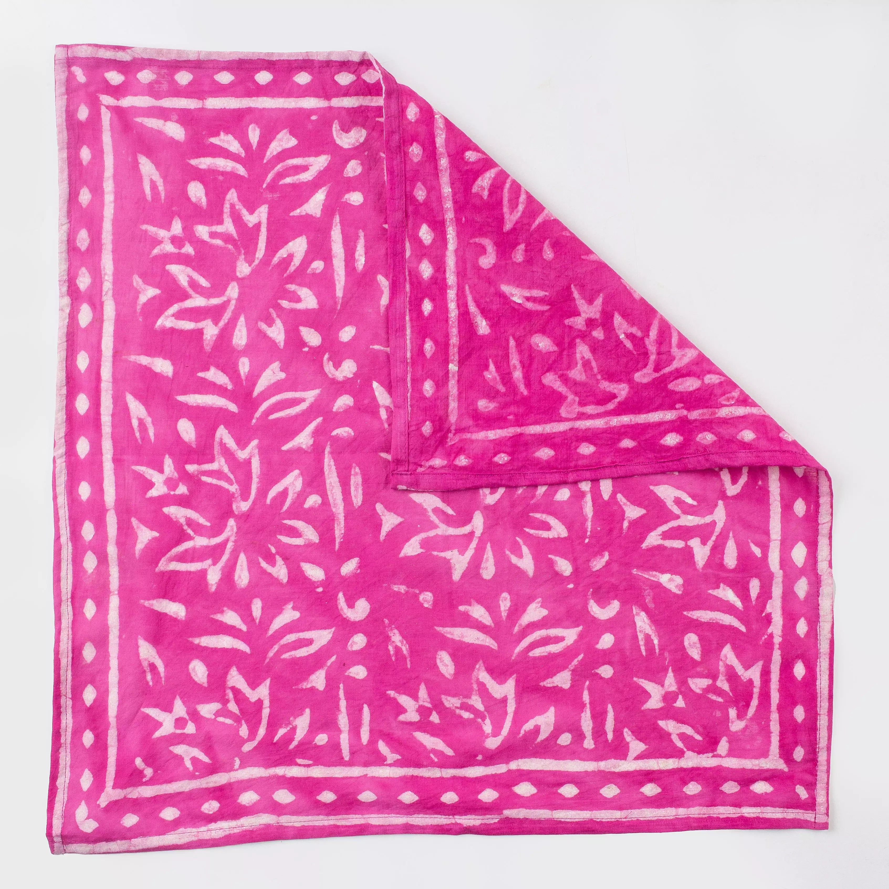 Handmade Pink Cotton Bandana for Men And Women's 623